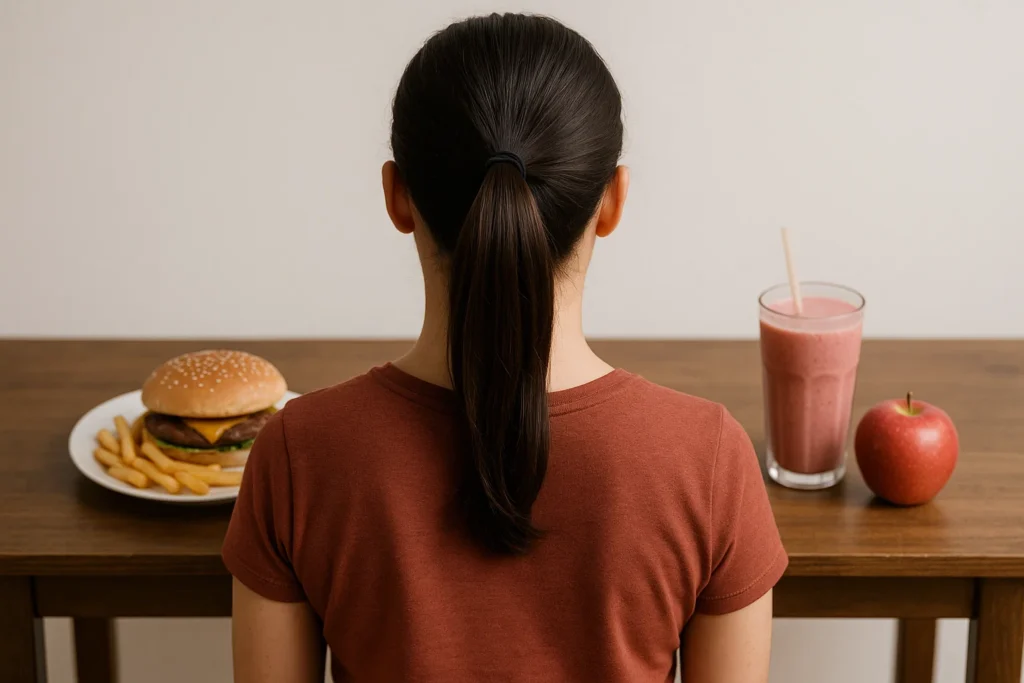 O estresse afeta o peso tanto pelo efeito metabólico quanto pela influencia nas escolhas alimentares.