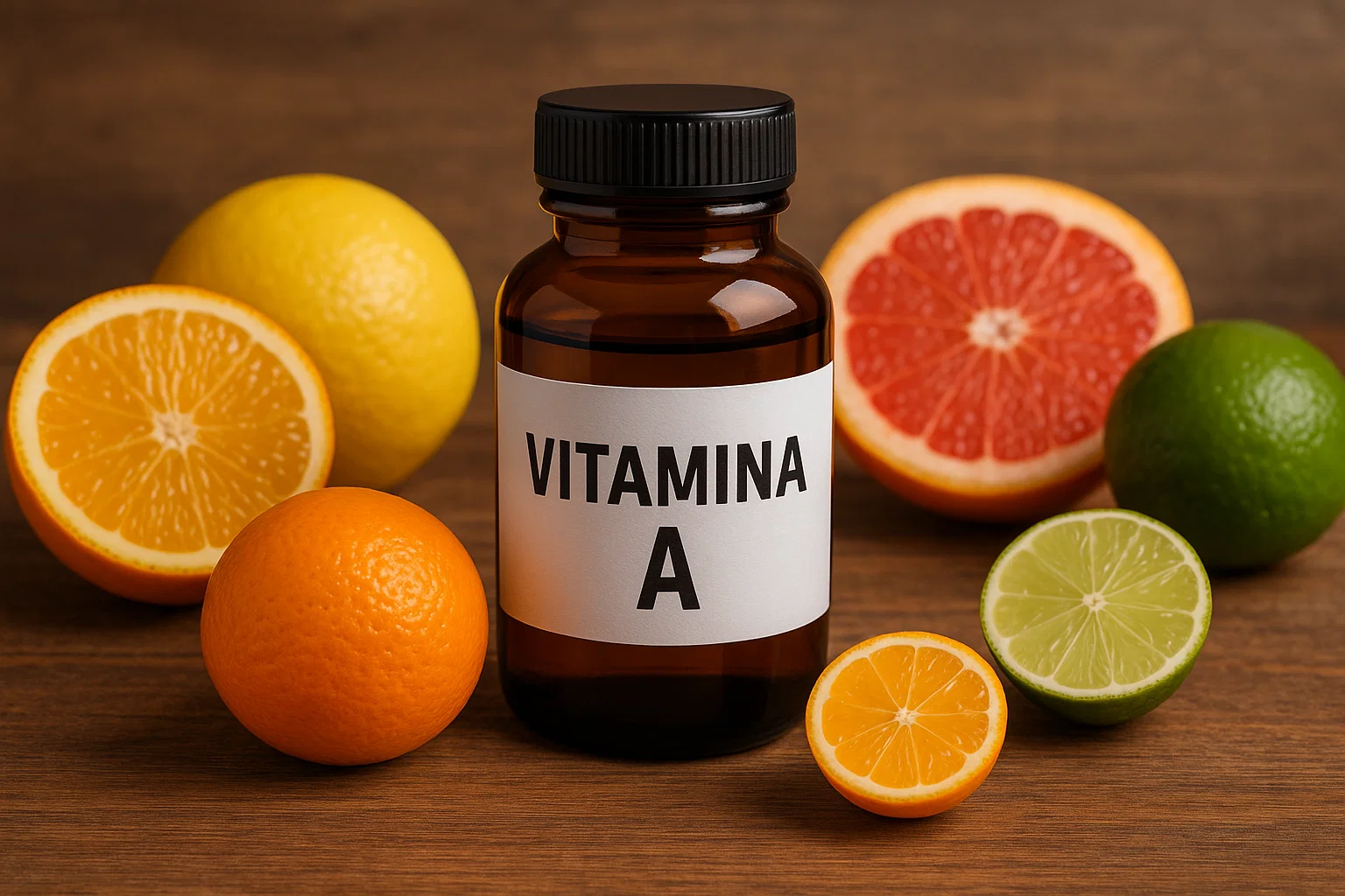A vitamina A é uma vitamina lipossolúvel essencial para a saúde da pele, mucosas e olhos.